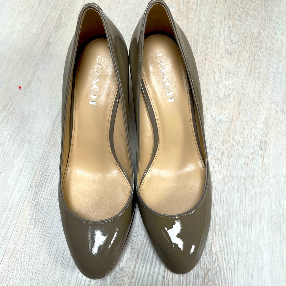 Patent leather COACH shoes